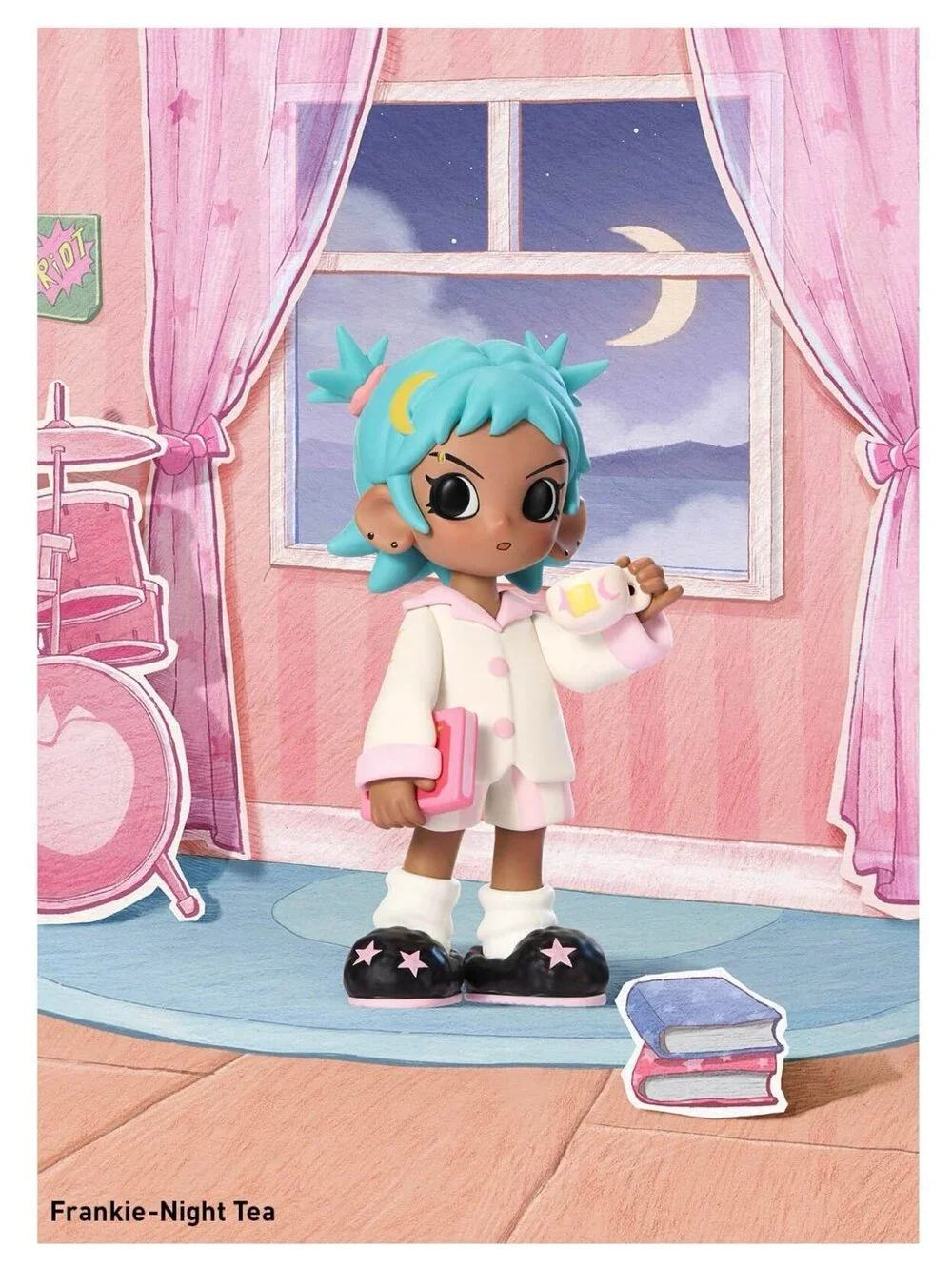 Popmart Lil Peach Riot Figure- Frankie Night Tea